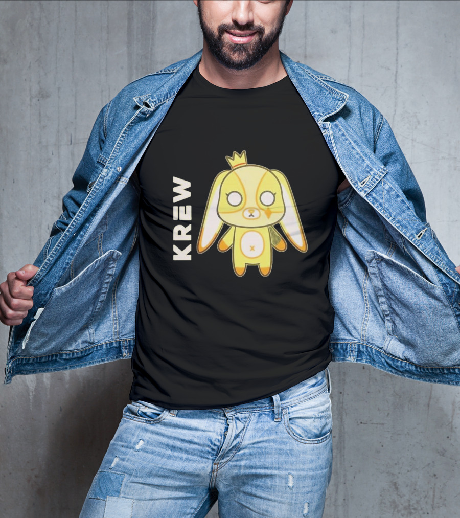 Krew Gold Crowned Teddy Character T-Shirt
