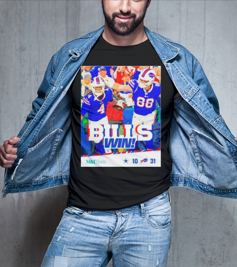 Buffalo Bills Win Dallas Cowboys 31-10 T-Shirt