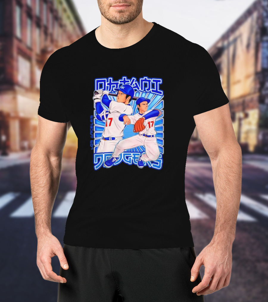 Shohei Ohtani Los Angeles Baseball Hero In Action Japan T-Shirt