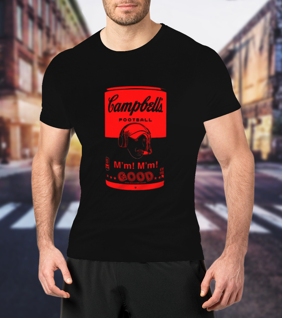 Campbell’s Football M'm M'm Good Soup Can T-Shirt