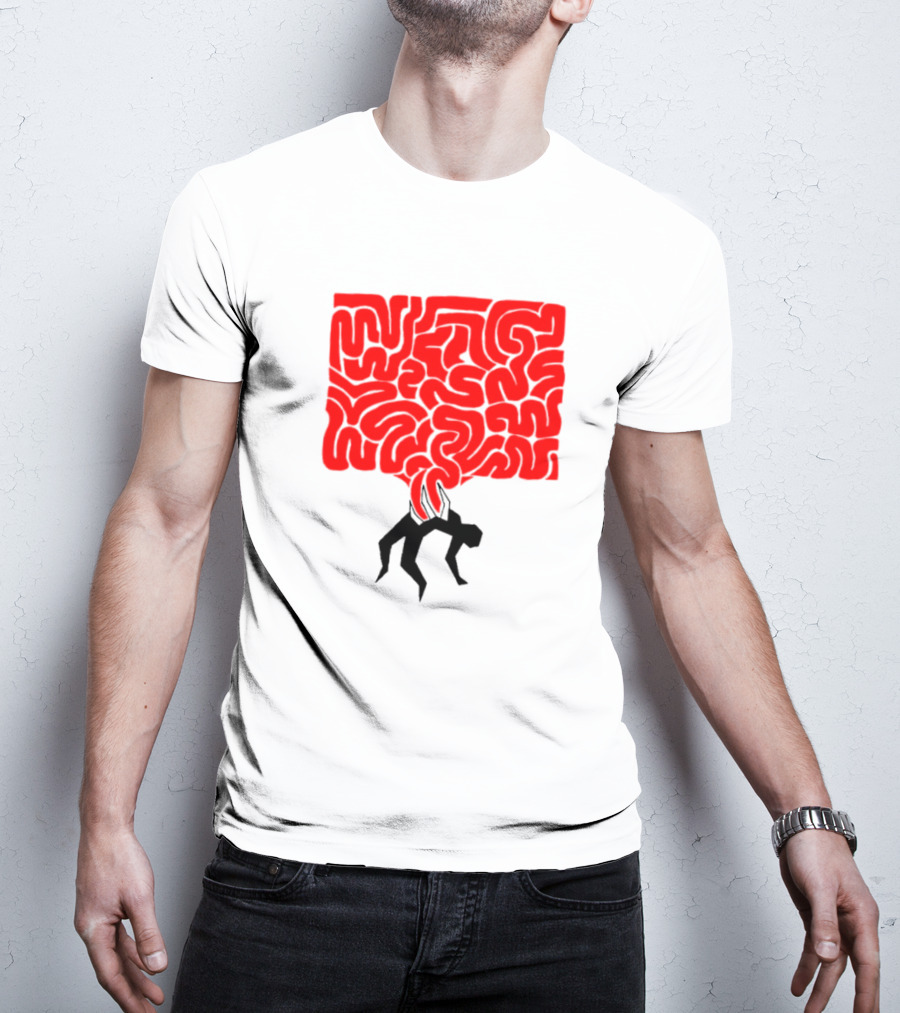 My Body Betrayed Me Red Maze Burden T-Shirt