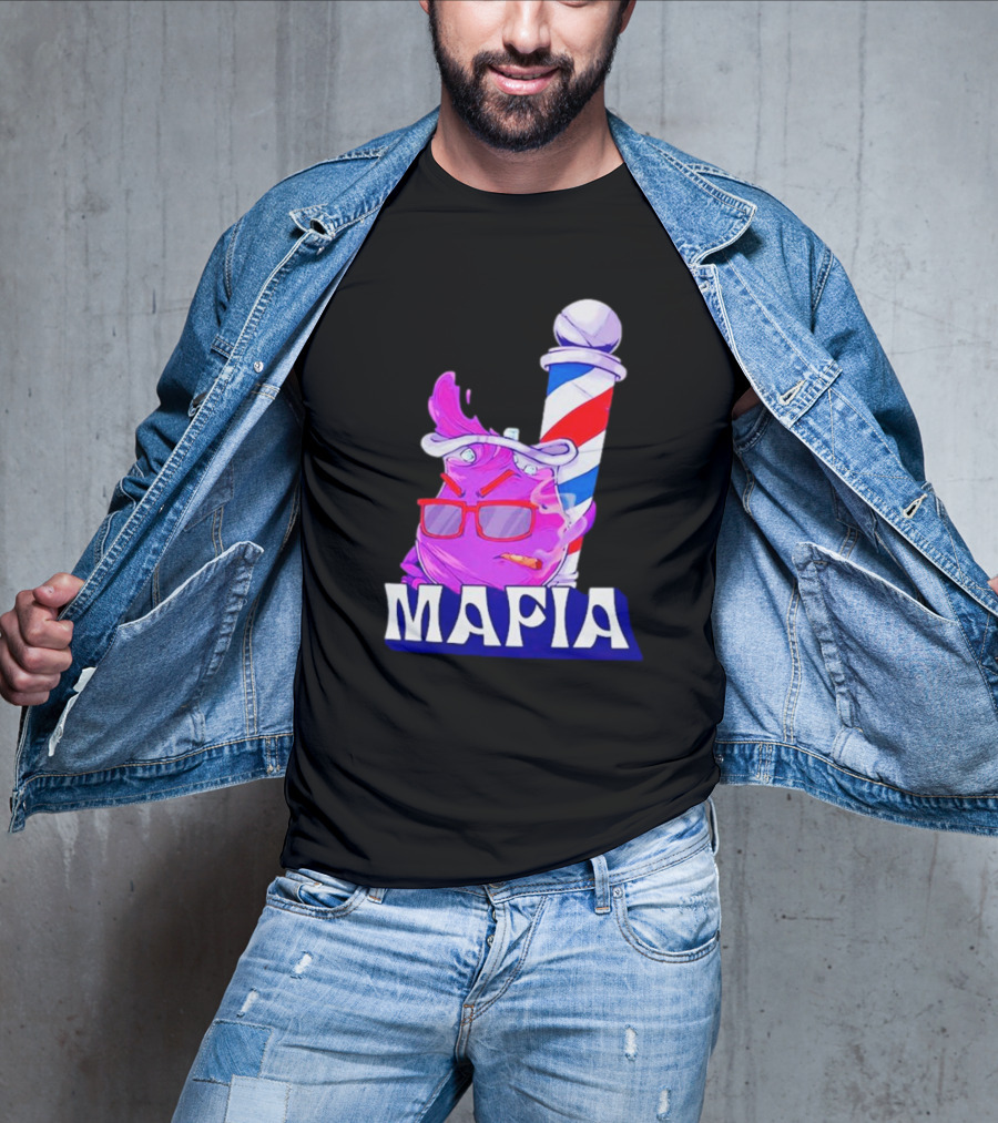 Cool Aiid Mafia Purple Barber Pole T-Shirt