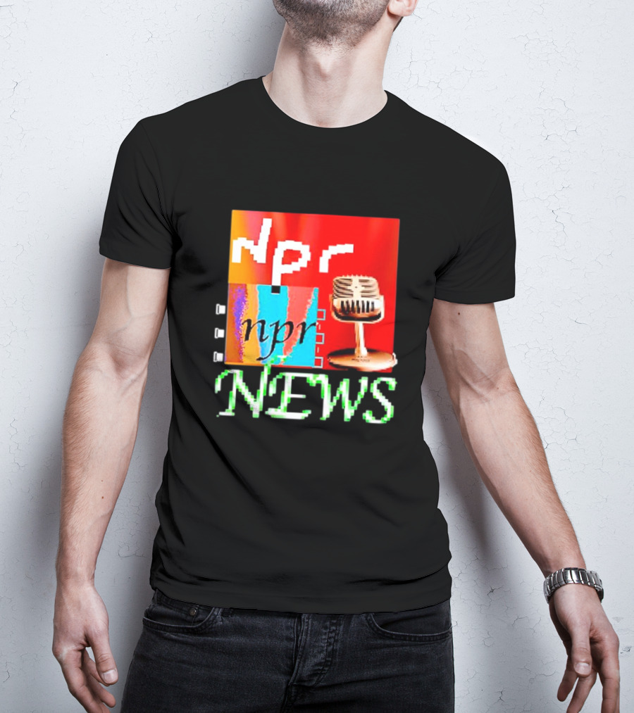 Npr Tiktok Npr News Microphone T-Shirt