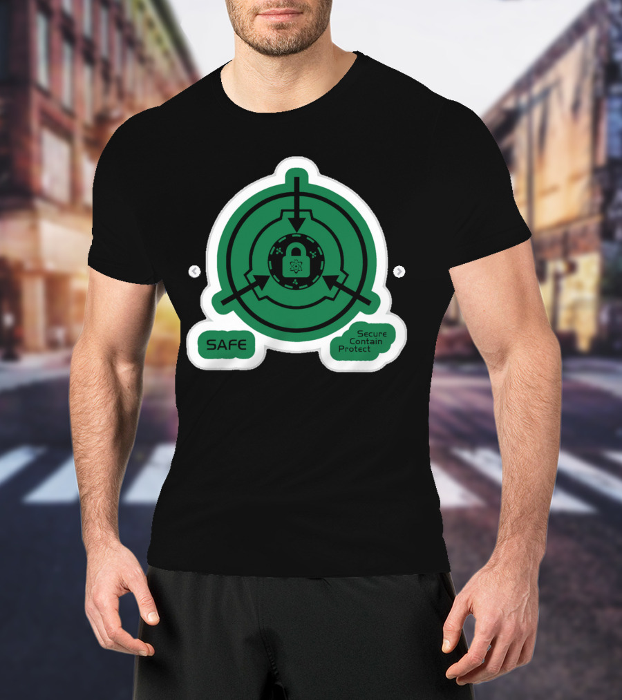 SCP Foundation Safe Classification Secure Contain Protect Lock T-Shirt