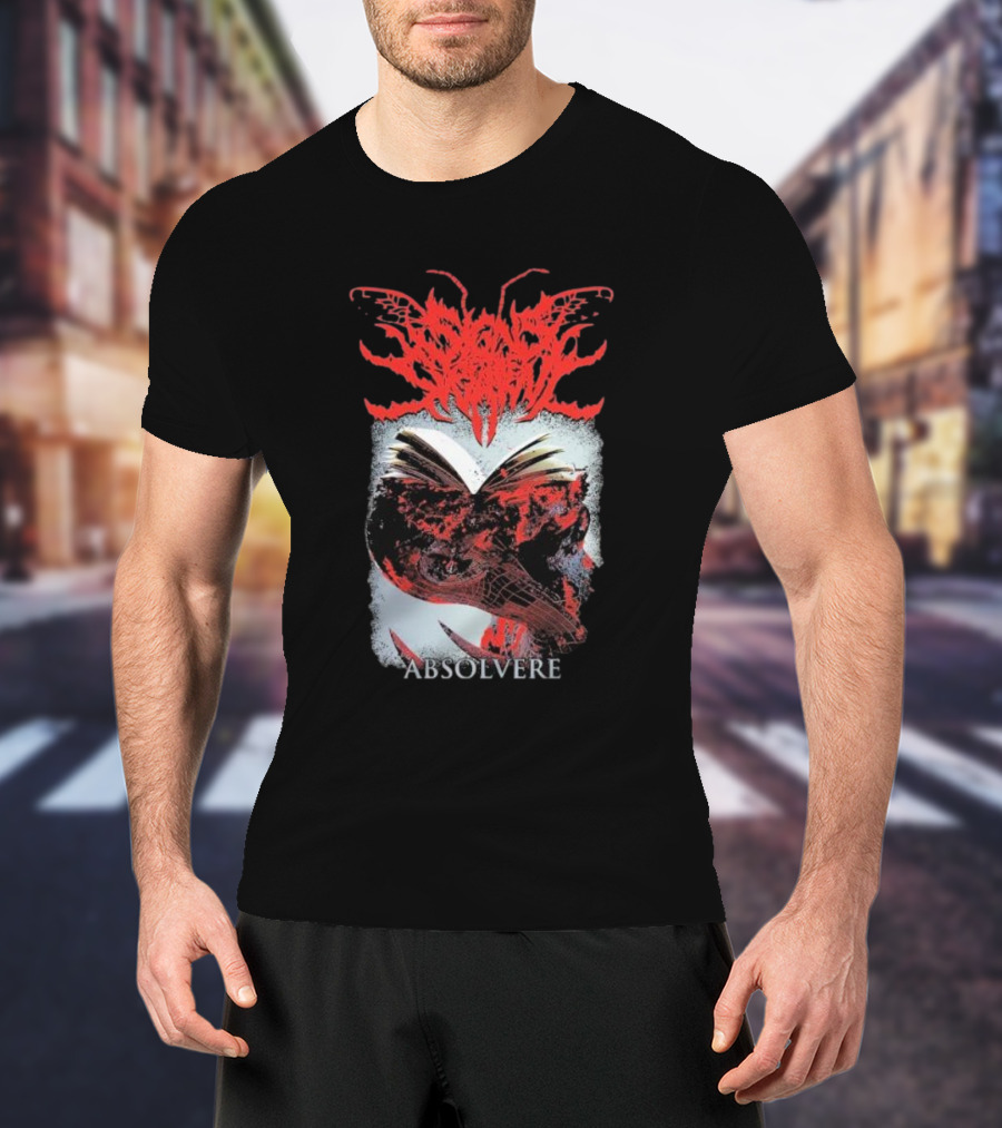 Absolvere Blood Red Insignia With Skull And Insect T-Shirt