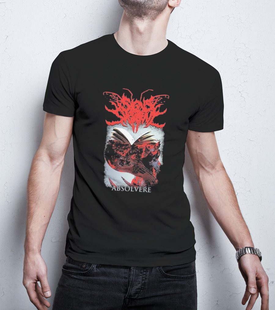 Absolvere Blood Red Insignia With Skull And Insect T-Shirt