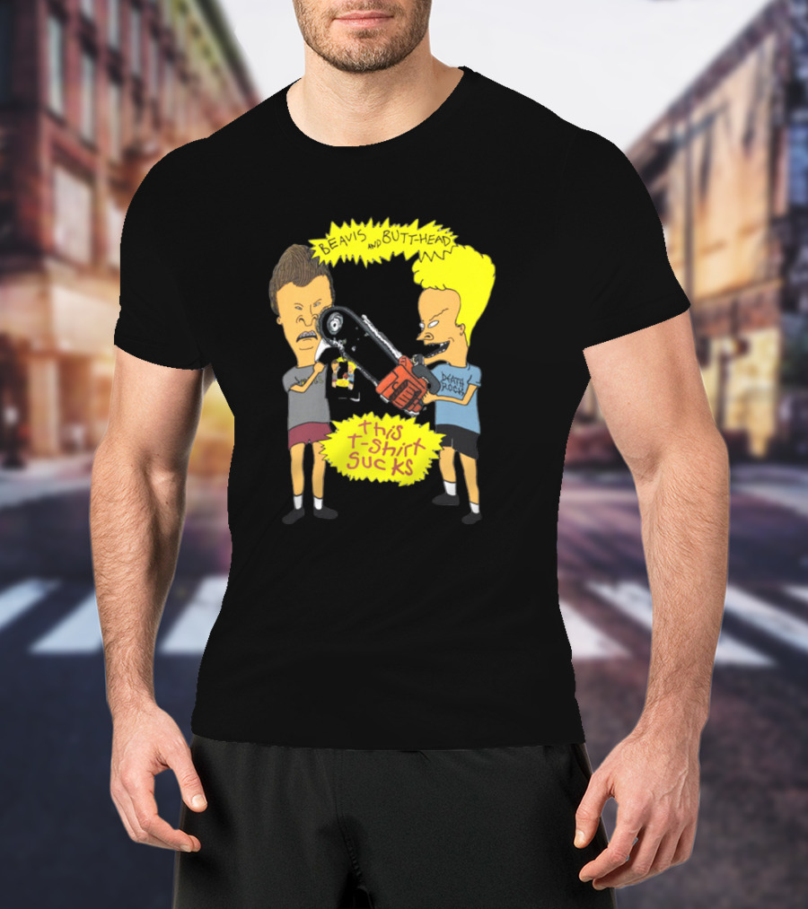 Beavis And Butt-head Death Rock This T-Shirt Sucks Vintage 1994 T-Shirt