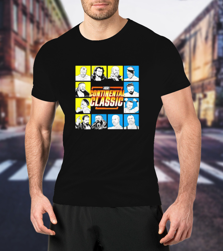 AEW Continental Classic Wrestling Tournament Lineup T-Shirt