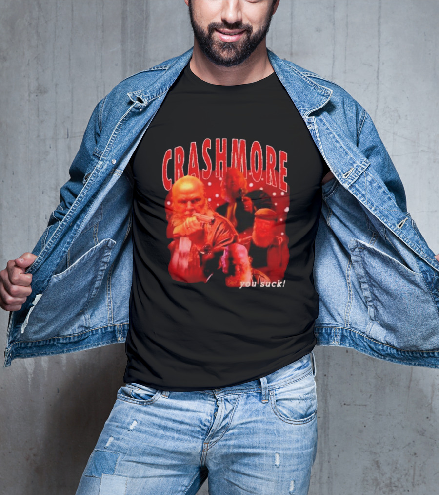 Crashmore You Suck Vintage Detective Christmas Action Santa T-Shirt