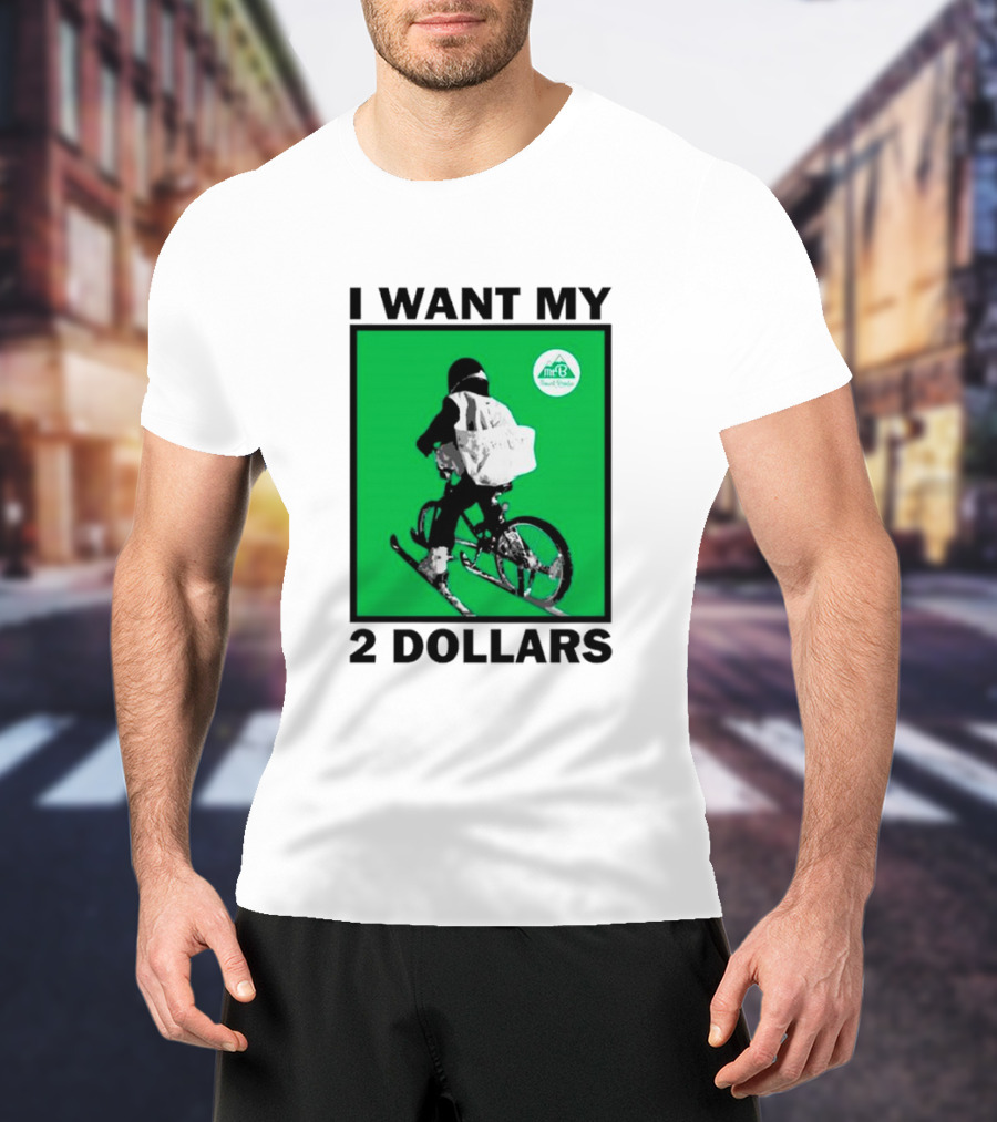 I Want My 2 Dollars Johnny Gasparini Ski Bike T-Shirt