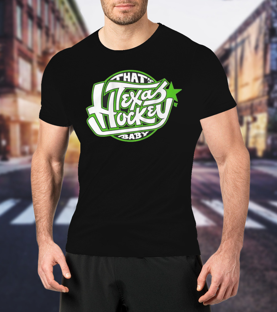 That's Texas Hockey Baby Bold Green Star T-Shirt