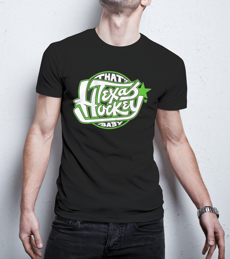 That's Texas Hockey Baby Bold Green Star T-Shirt