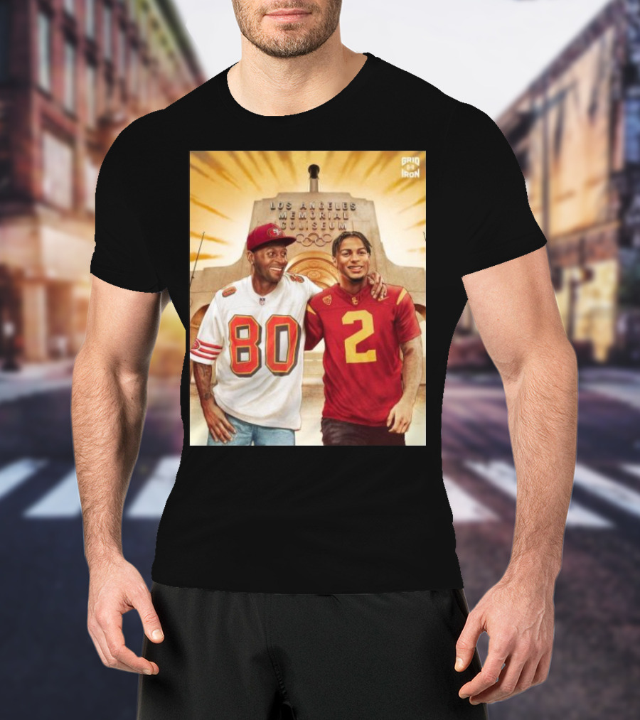 Gridiron Los Angeles Memorial Coliseum Football Legacy 80 2 T-Shirt