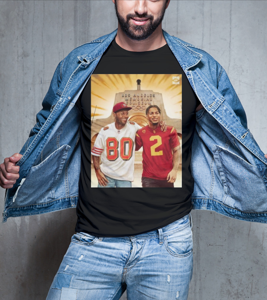 Gridiron Los Angeles Memorial Coliseum Football Legacy 80 2 T-Shirt