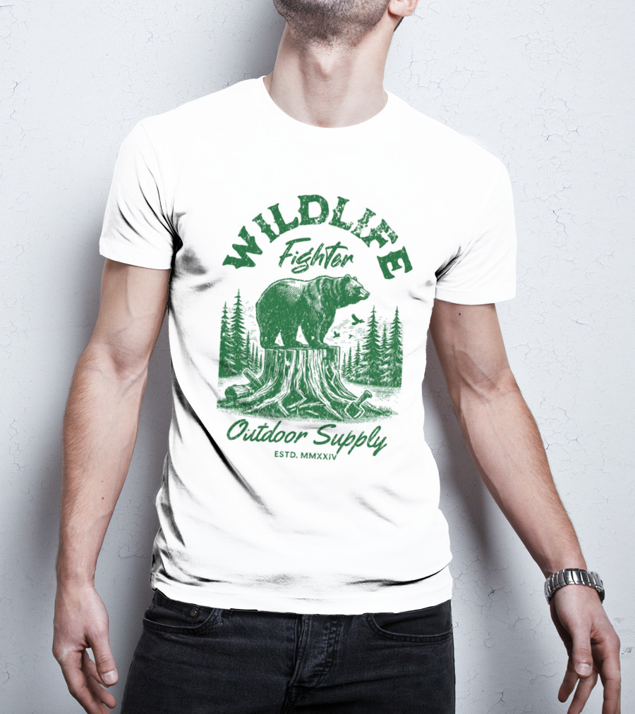 WILDLIFE FIGHTER OUTDOOR SUPPLY ESTD. MMXXIV T-Shirt