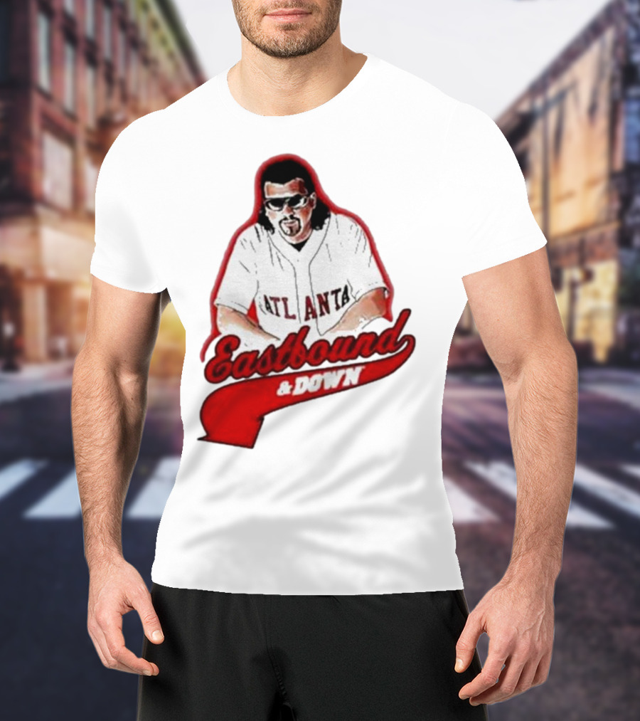 Atlanta Eastbound And Down Retro Baseball T-Shirt
