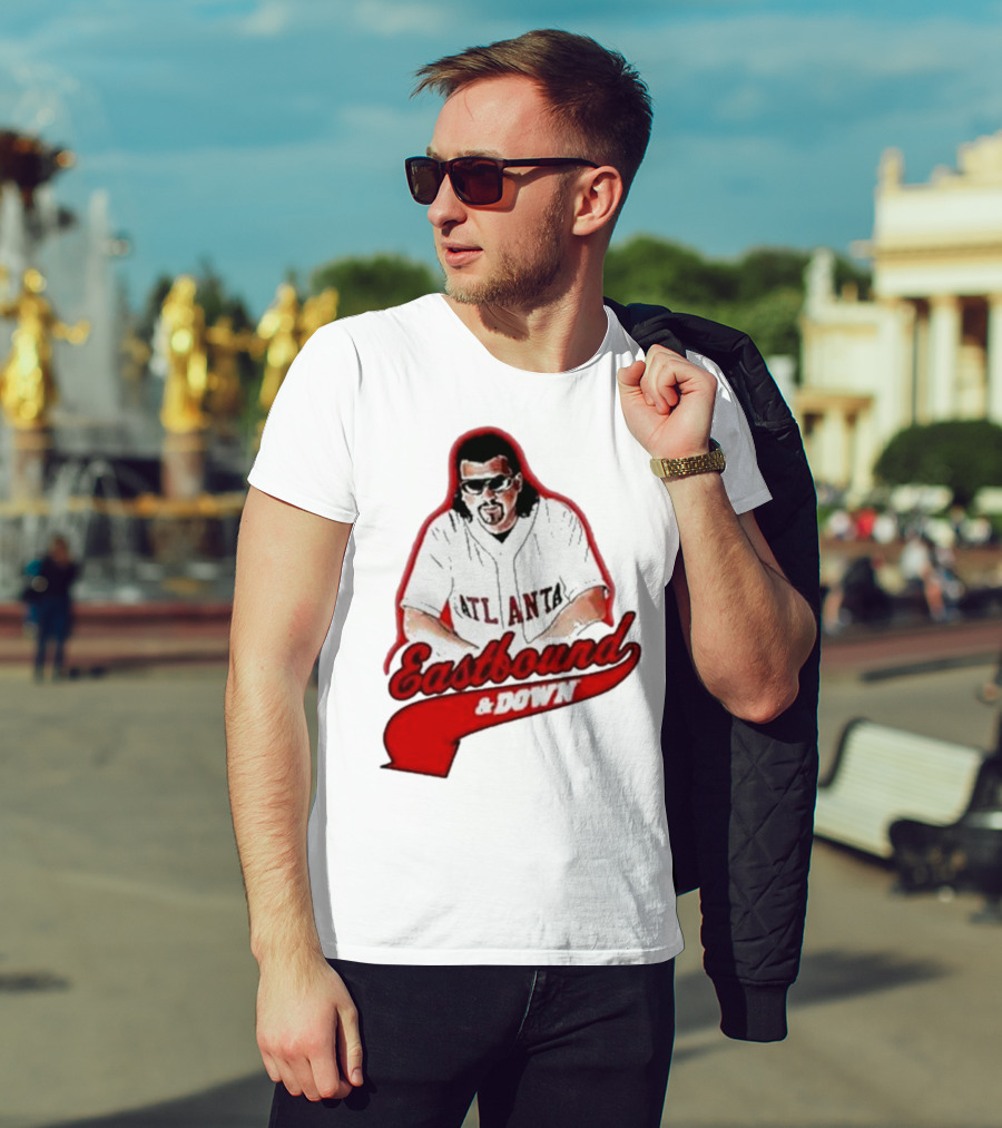 Atlanta Eastbound And Down Retro Baseball T-Shirt