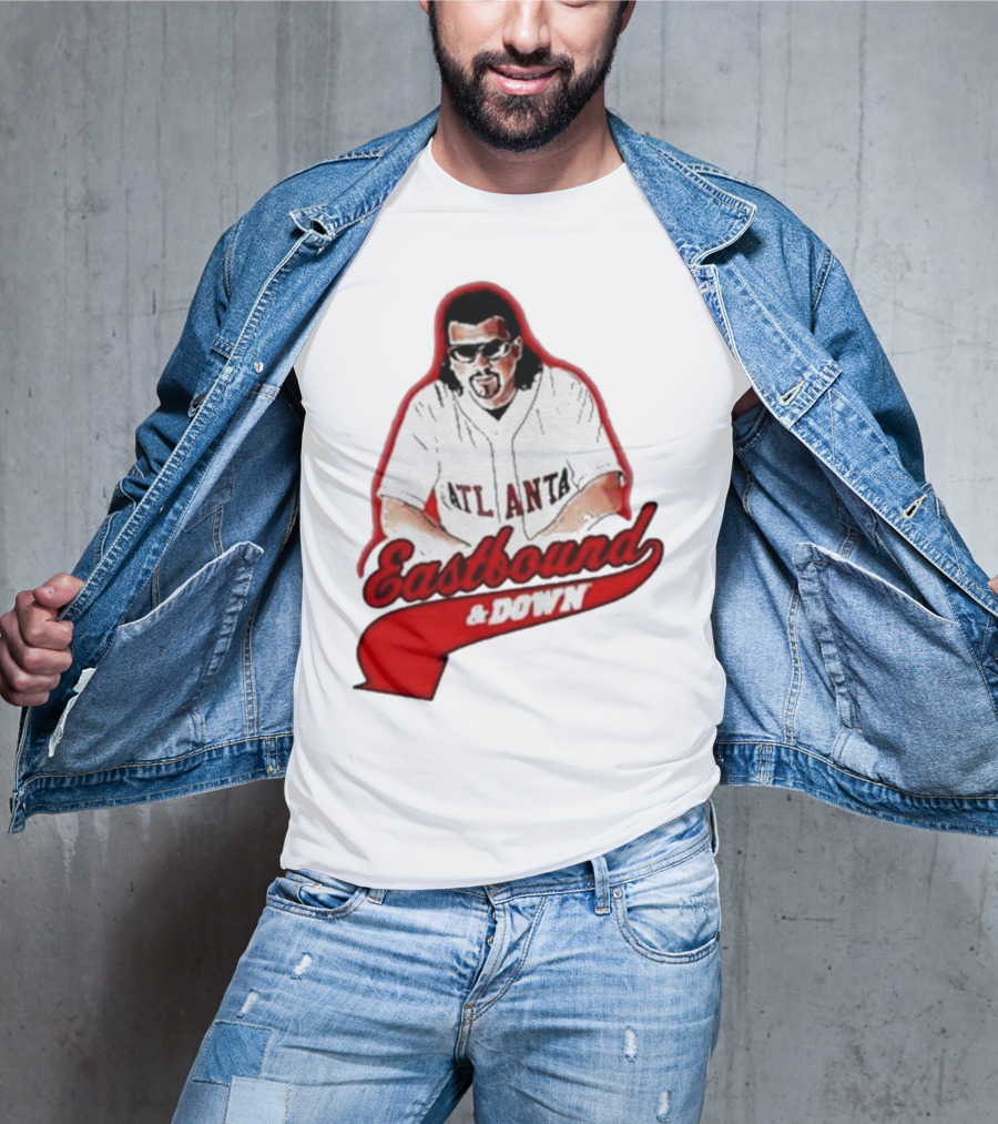 Atlanta Eastbound And Down Retro Baseball T-Shirt