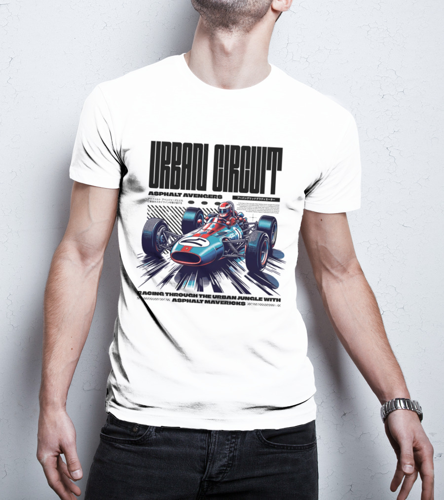 URBAN CIRCUIT ASPHALT AVENGERS RACING THROUGH THE URBAN JUNGLE WITH ASPHALT MAVERICKS T-Shirt