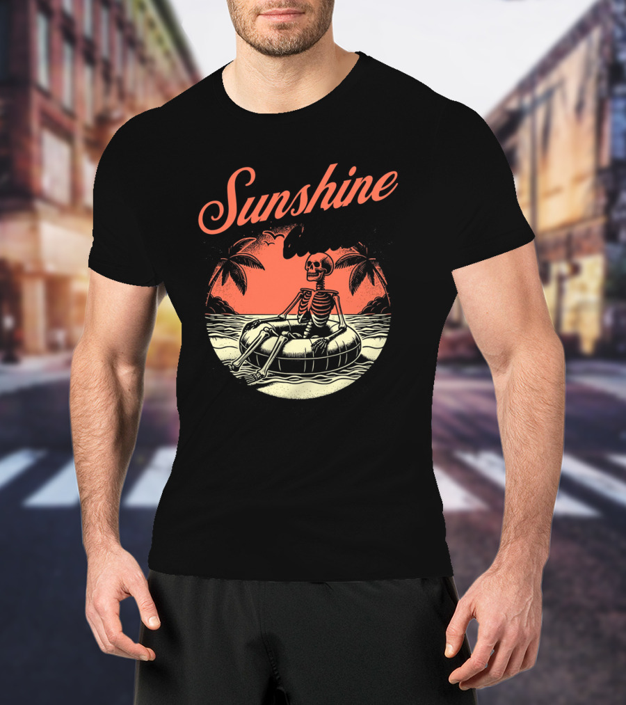 Sunshine State Skeleton Vacation Beach Club T-Shirt