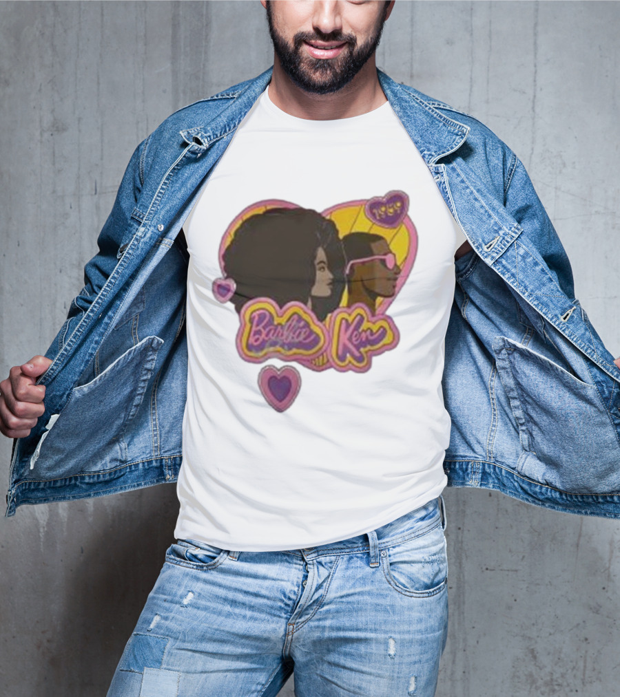 Barbie Ken 1959 New Movie Retro Heart Icons T-Shirt