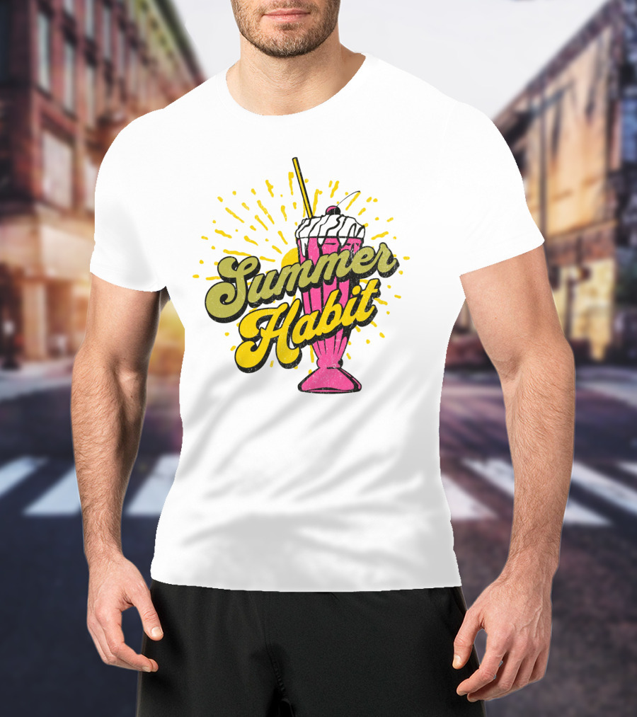 Summer Habit Vibrant Milkshake Burst T-Shirt
