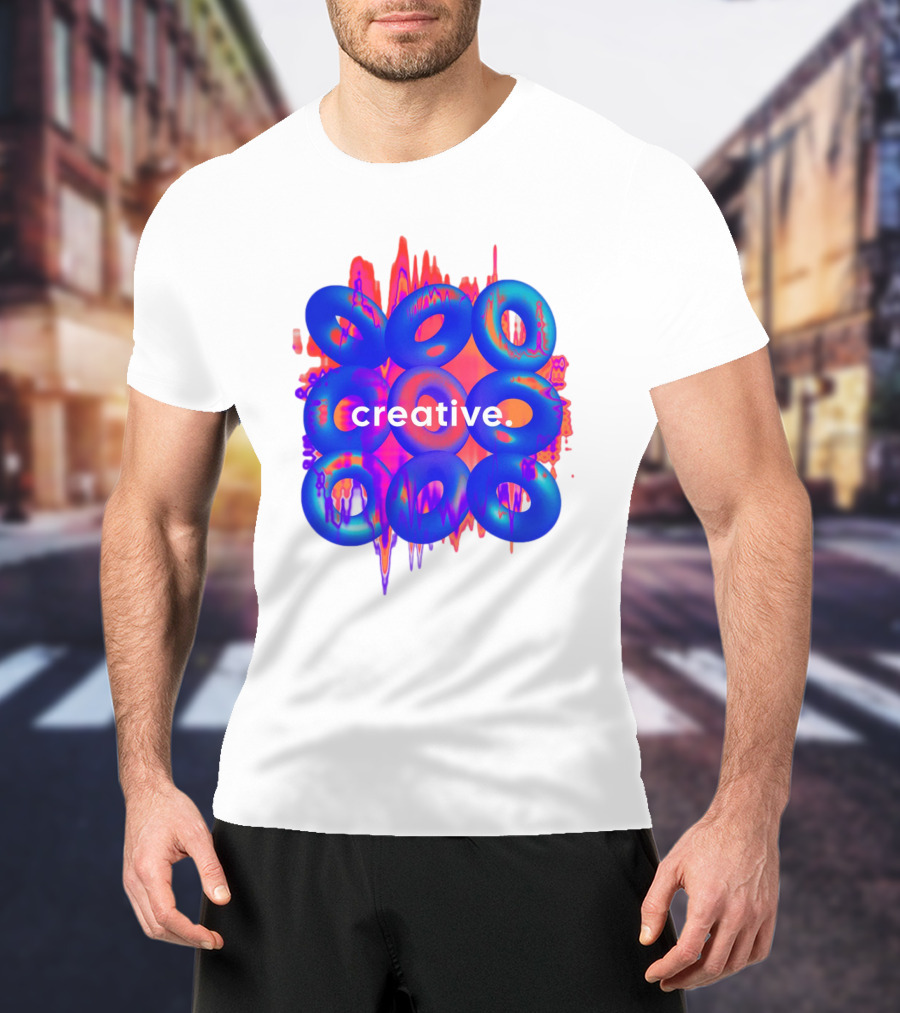 Creative Vivid Rings With Abstract Waveforms T-Shirt