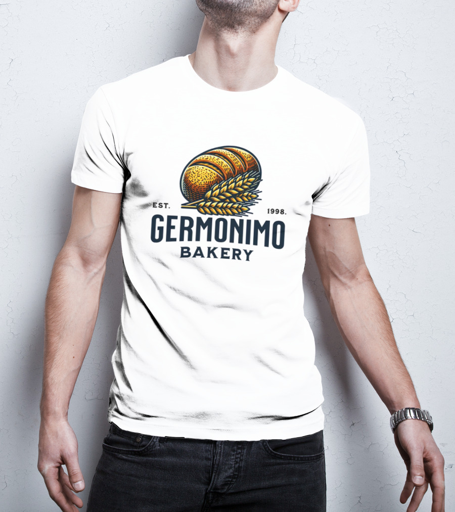 Germonimo Bakery Est. 1998 Vintage Bread Loaf And Wheat T-Shirt