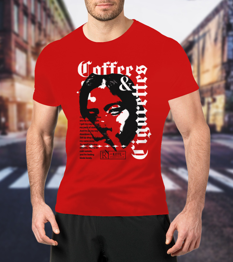 Coffee And Cigarettes By Kittl X Eachwayman T-Shirt