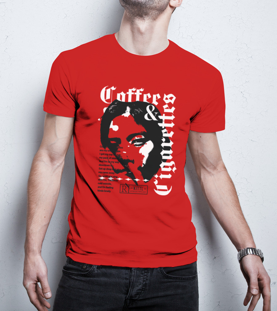 Coffee And Cigarettes By Kittl X Eachwayman T-Shirt