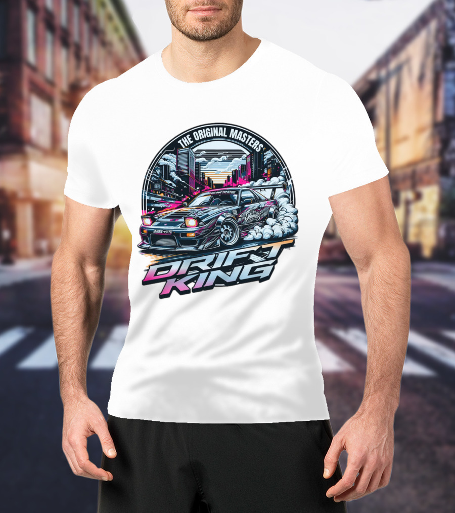 The Original Masters Drift King Vintage Street Racing Car Scene T-Shirt