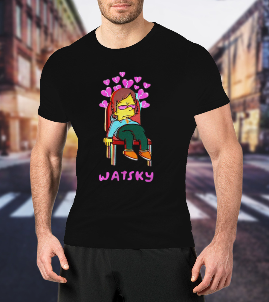 Watsky Simpson Bartsky Heart Chair Scene T-Shirt