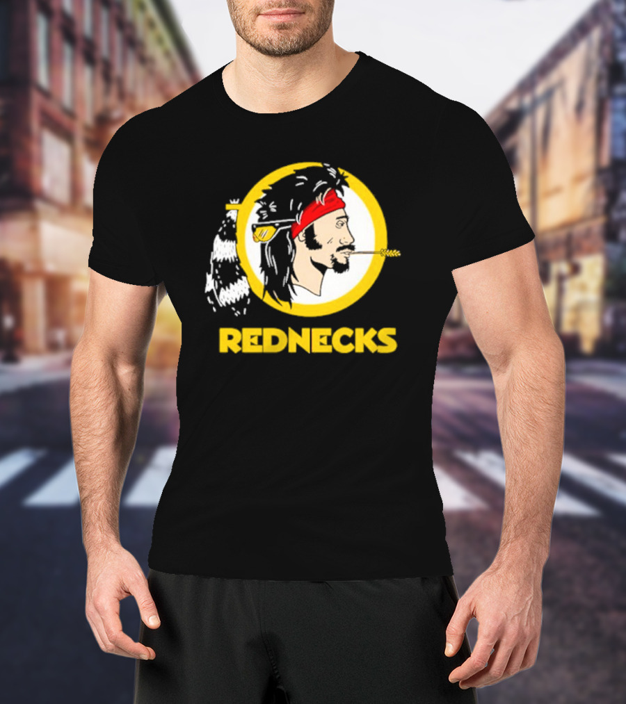 Rednecks Parody Logo With Bandana And Corn Stalk T-Shirt