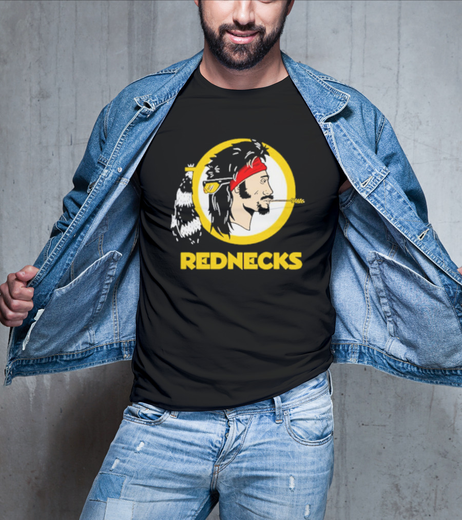 Rednecks Parody Logo With Bandana And Corn Stalk T-Shirt