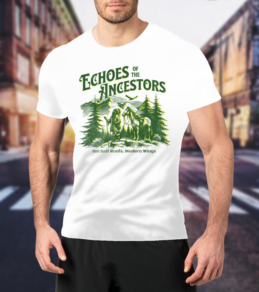 Echoes Of The Ancestors Ancient Roots Modern Wings T-Shirt