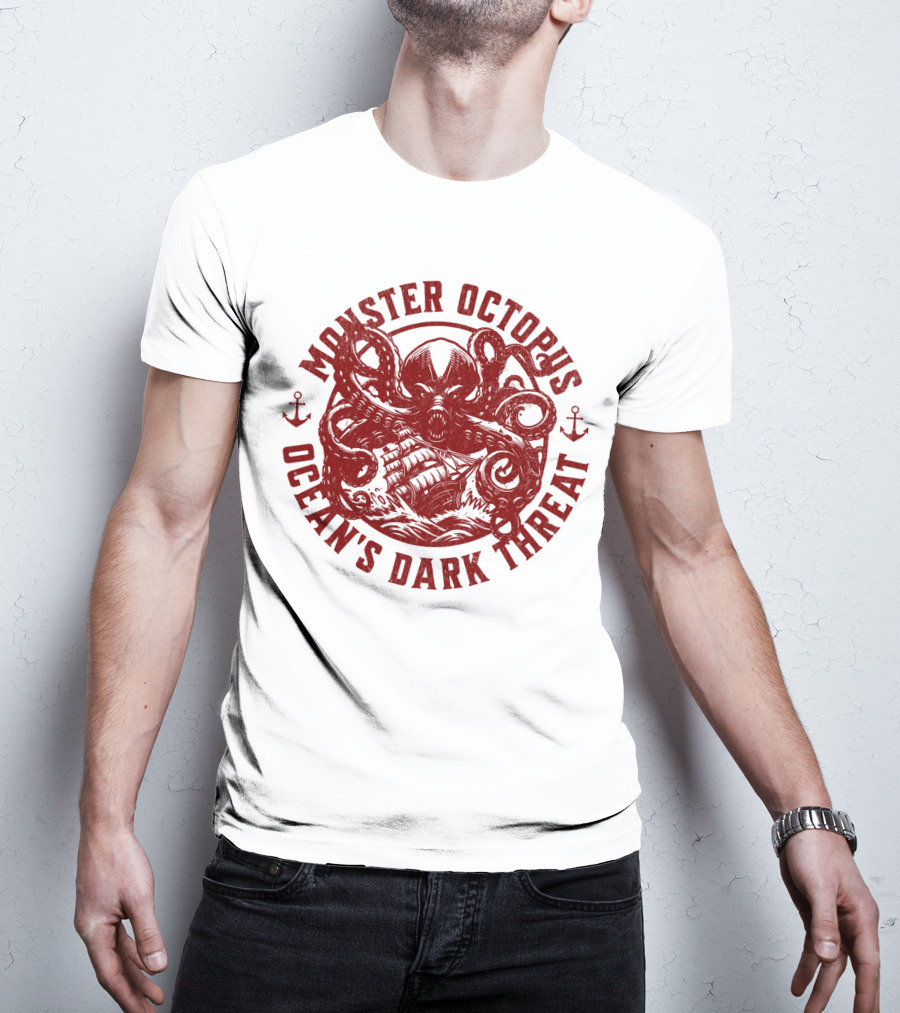 Monster Octopus Ocean's Dark Threat T-Shirt