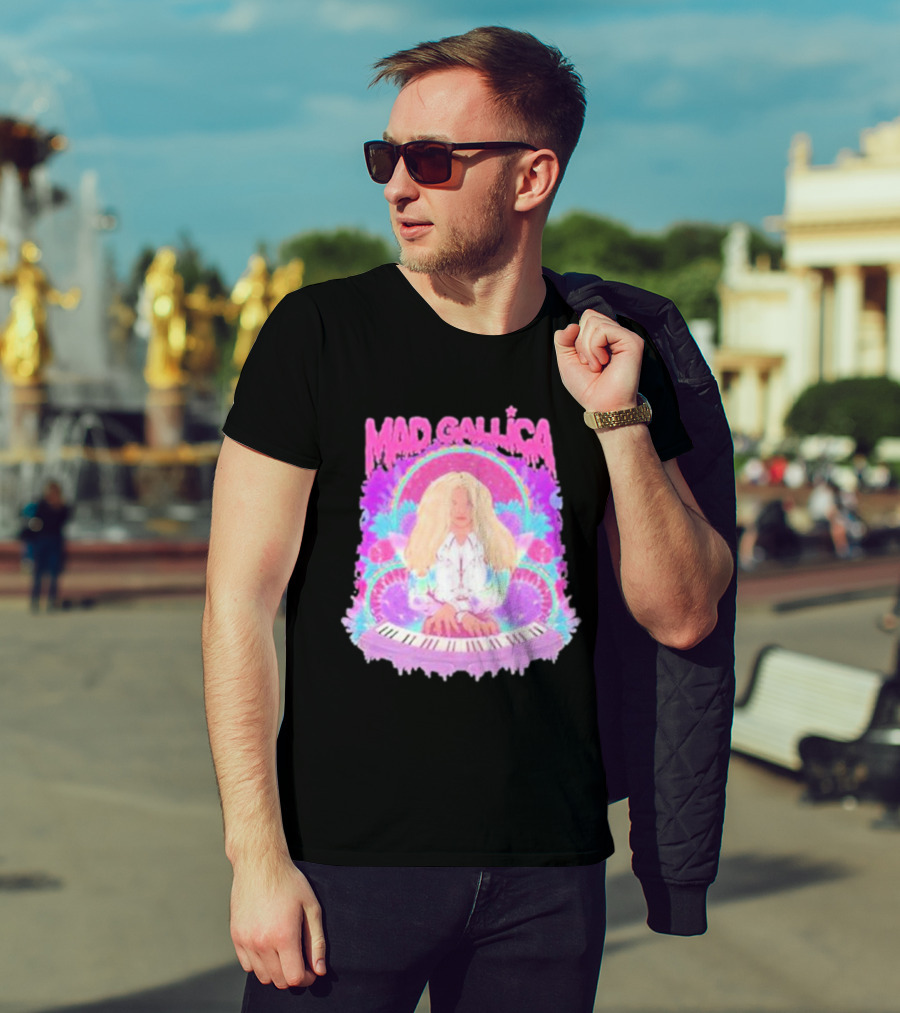 MAD GALLICA PINK RETRO PSYCHEDELIC KEYBOARD T-Shirt