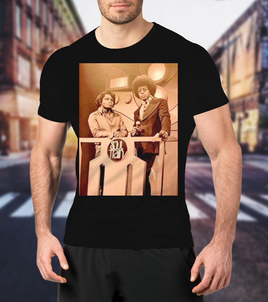 James Brown And Don Cornelius Soul Train Iconic Music Legends T-Shirt