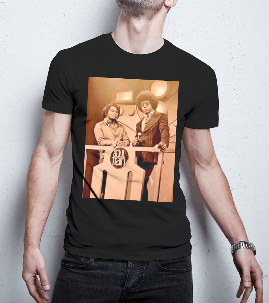 James Brown And Don Cornelius Soul Train Iconic Music Legends T-Shirt