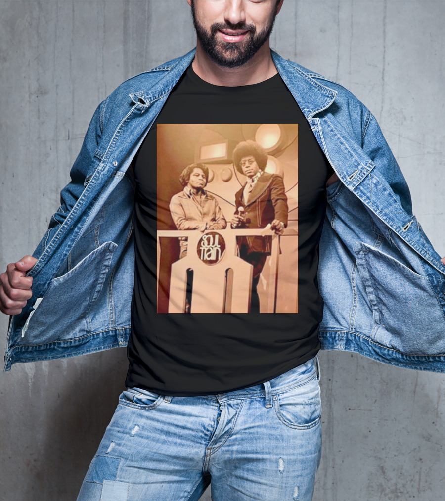 James Brown And Don Cornelius Soul Train Iconic Music Legends T-Shirt