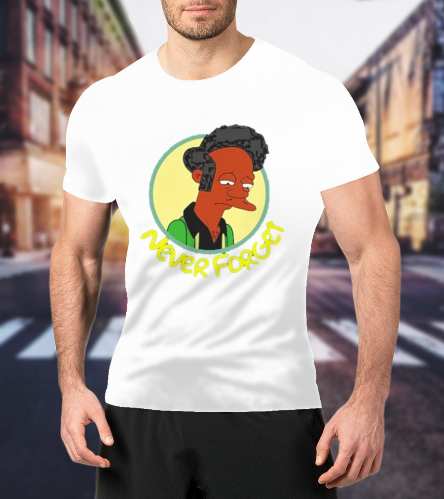Never Forget Apu Simpsons Character T-Shirt