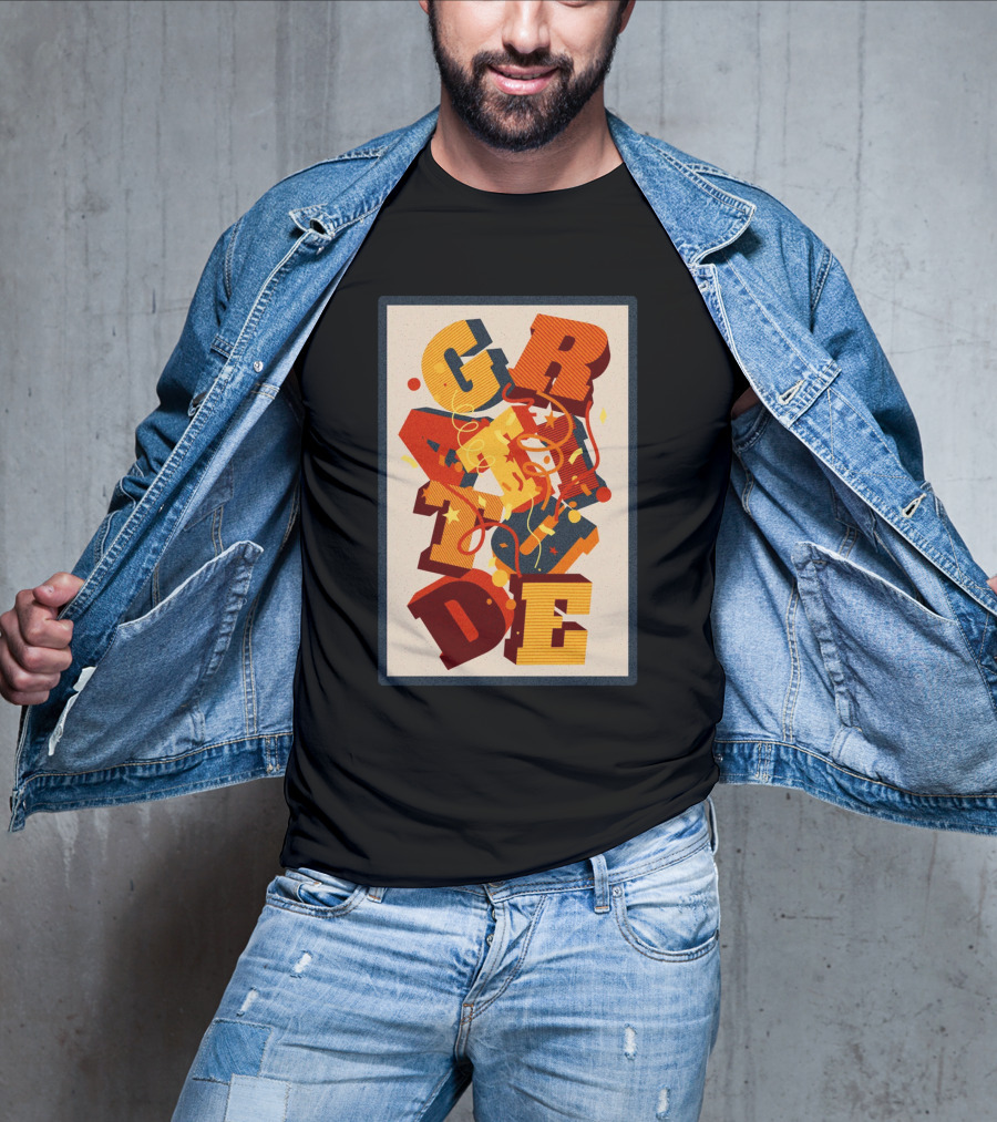 GRADE 3D Letter Explosion T-Shirt