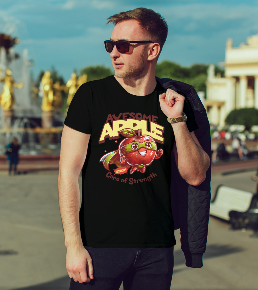 Awesome Apple Crunch Core Of Strength T-Shirt
