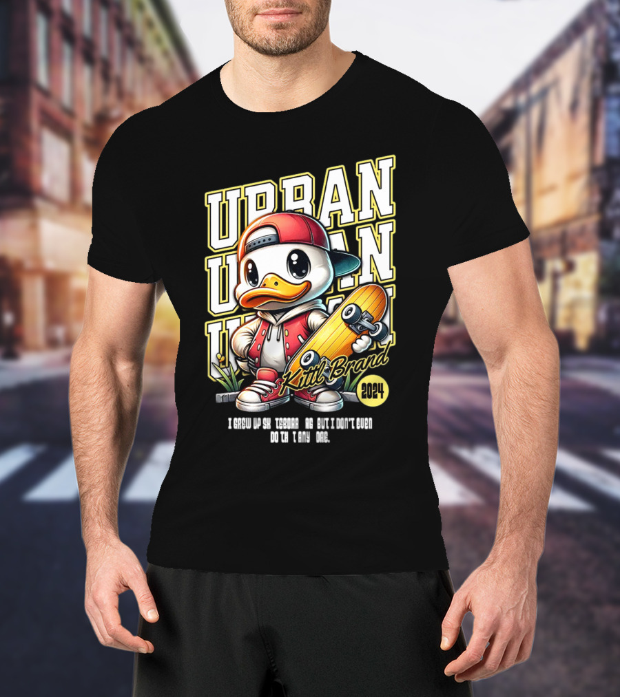 Urban Duck Skateboarding Kittl Brand T-Shirt