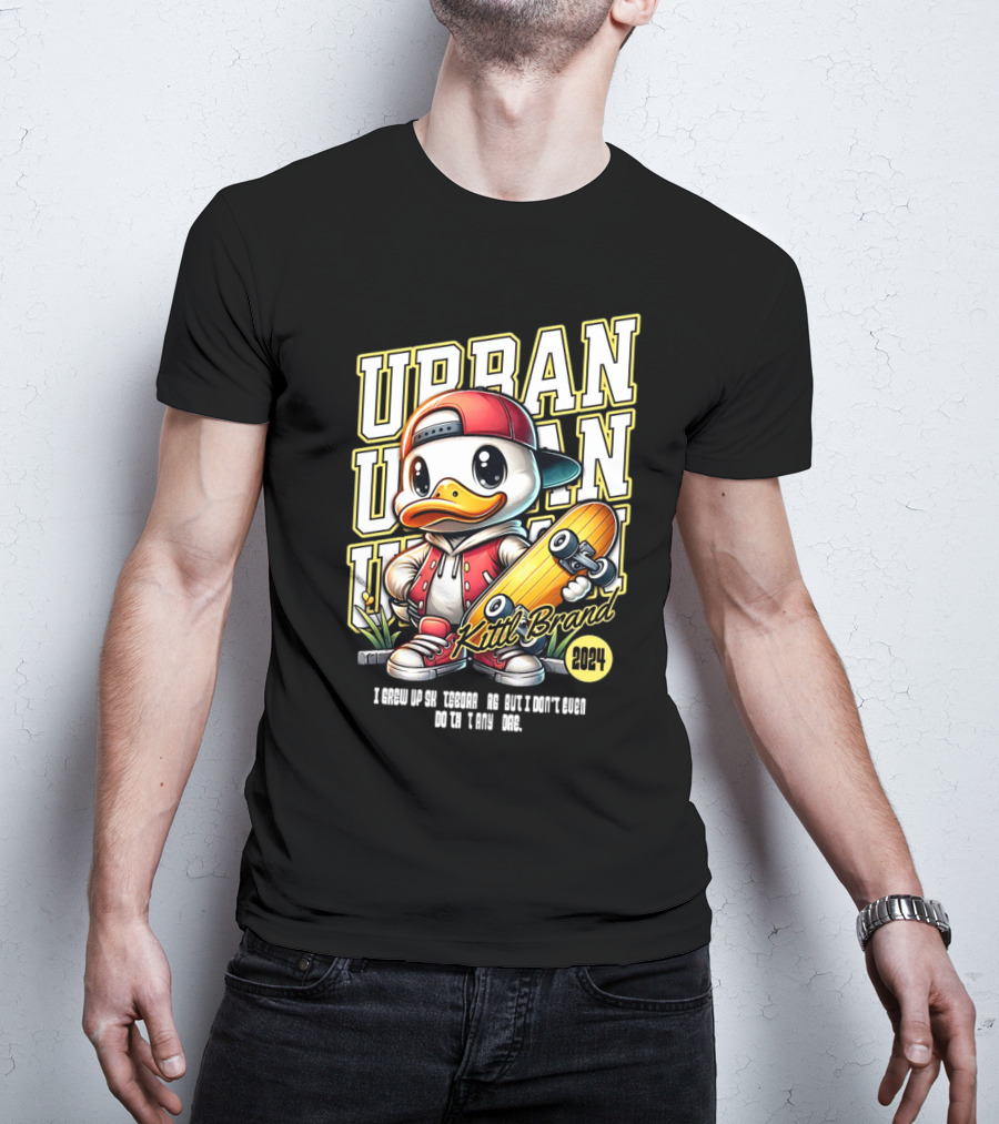 Urban Duck Skateboarding Kittl Brand T-Shirt