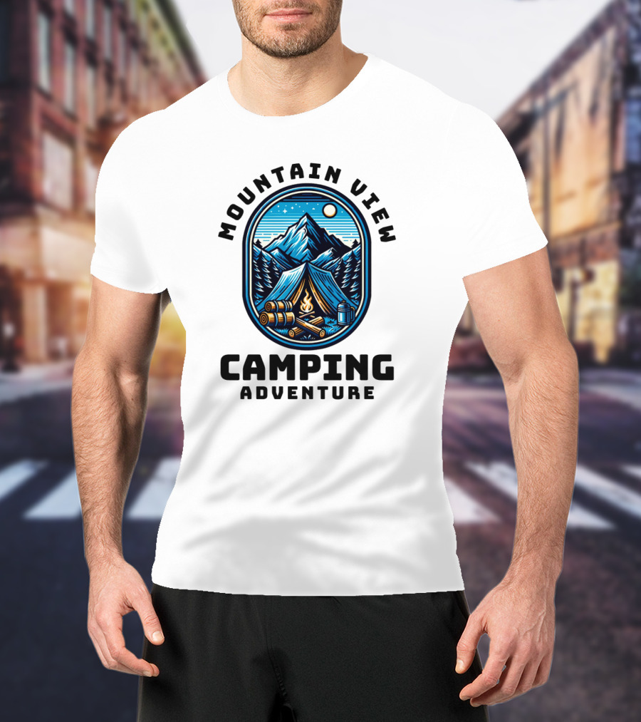 Mountain View Camping Adventure T-Shirt