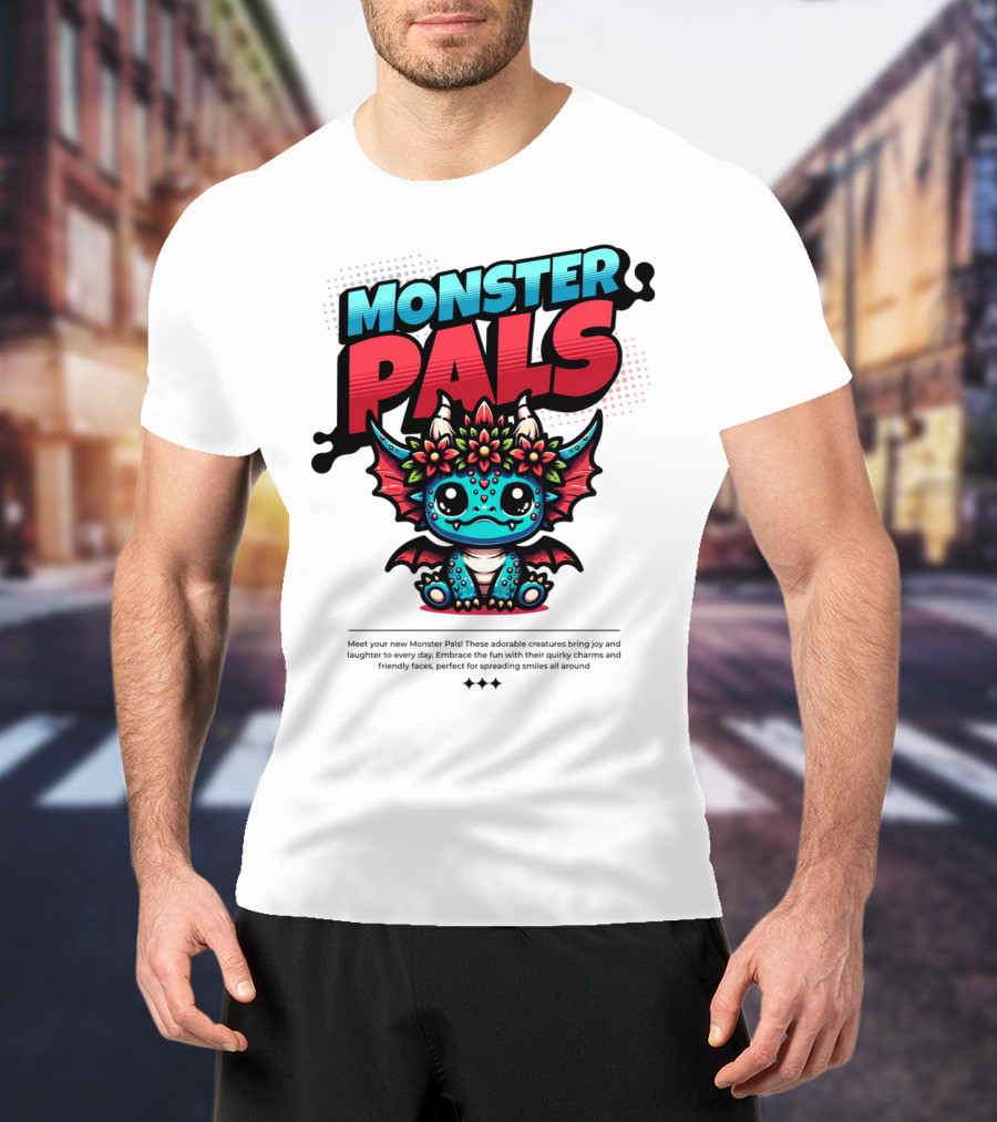 MONSTER PALS Adorable Creatures With Quirky Charm And Friendly Faces T-Shirt