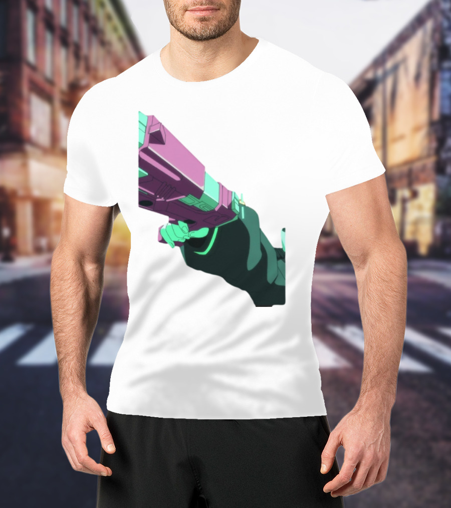 Rebecca Cyberpunk Edgerunners Aesthetic Gun T-Shirt