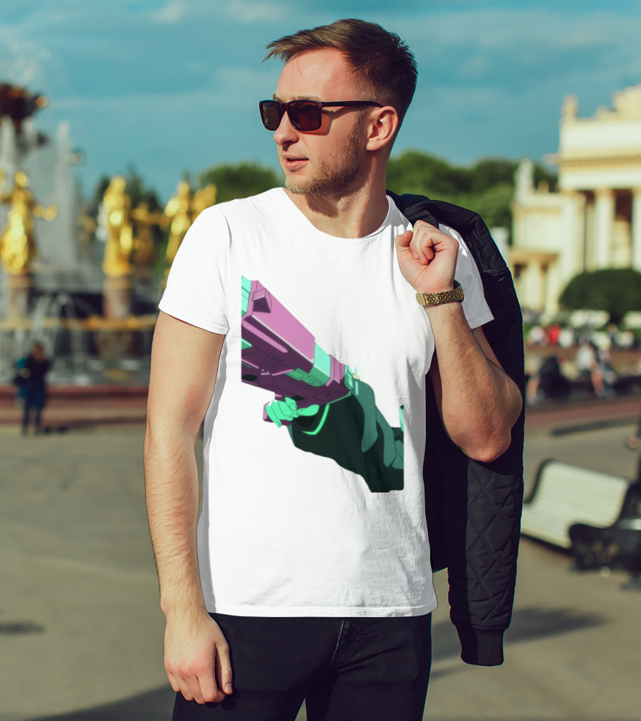 Rebecca Cyberpunk Edgerunners Aesthetic Gun T-Shirt