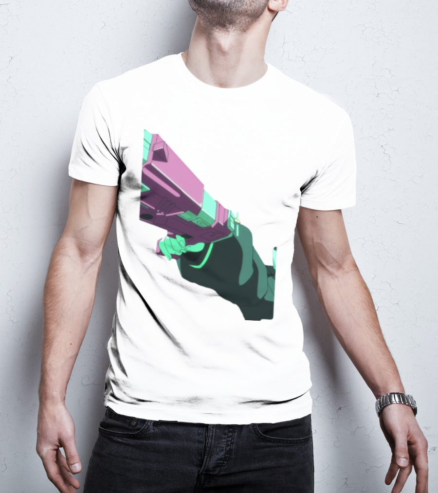 Rebecca Cyberpunk Edgerunners Aesthetic Gun T-Shirt